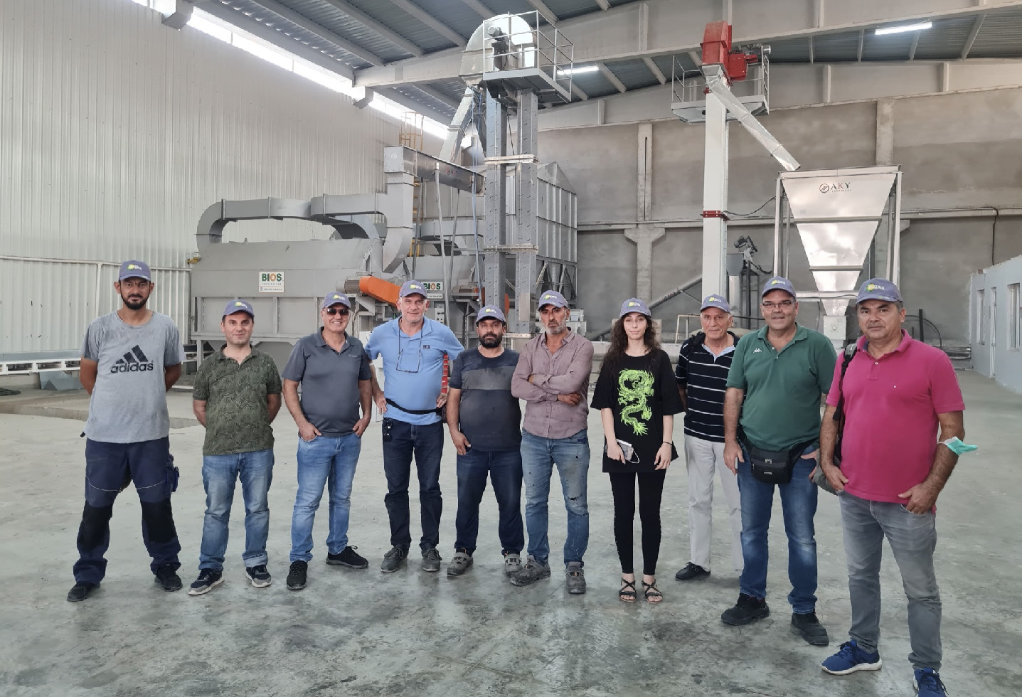 Bil Tohum team in the production facility